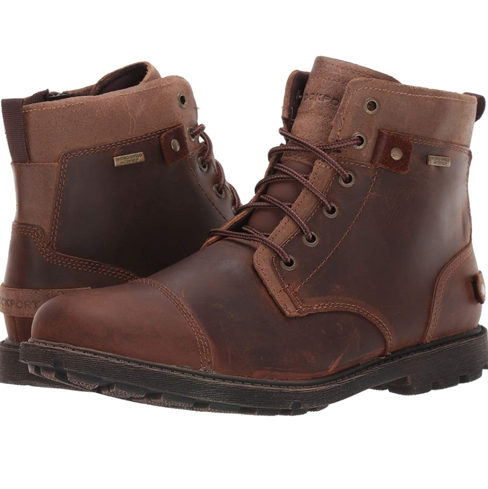 Rockport Men's Rugged Bucks Ii Captoe Boot Chukka size 7.5 W